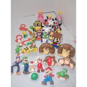 Nitendo Super Mario And Donkey Kong Figures And Cars  A